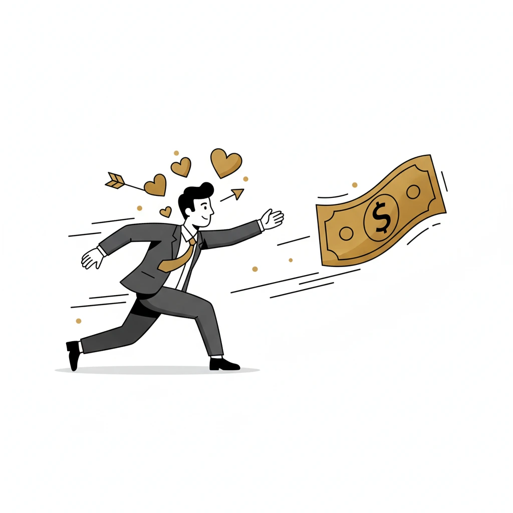 geld hinterher laufen 